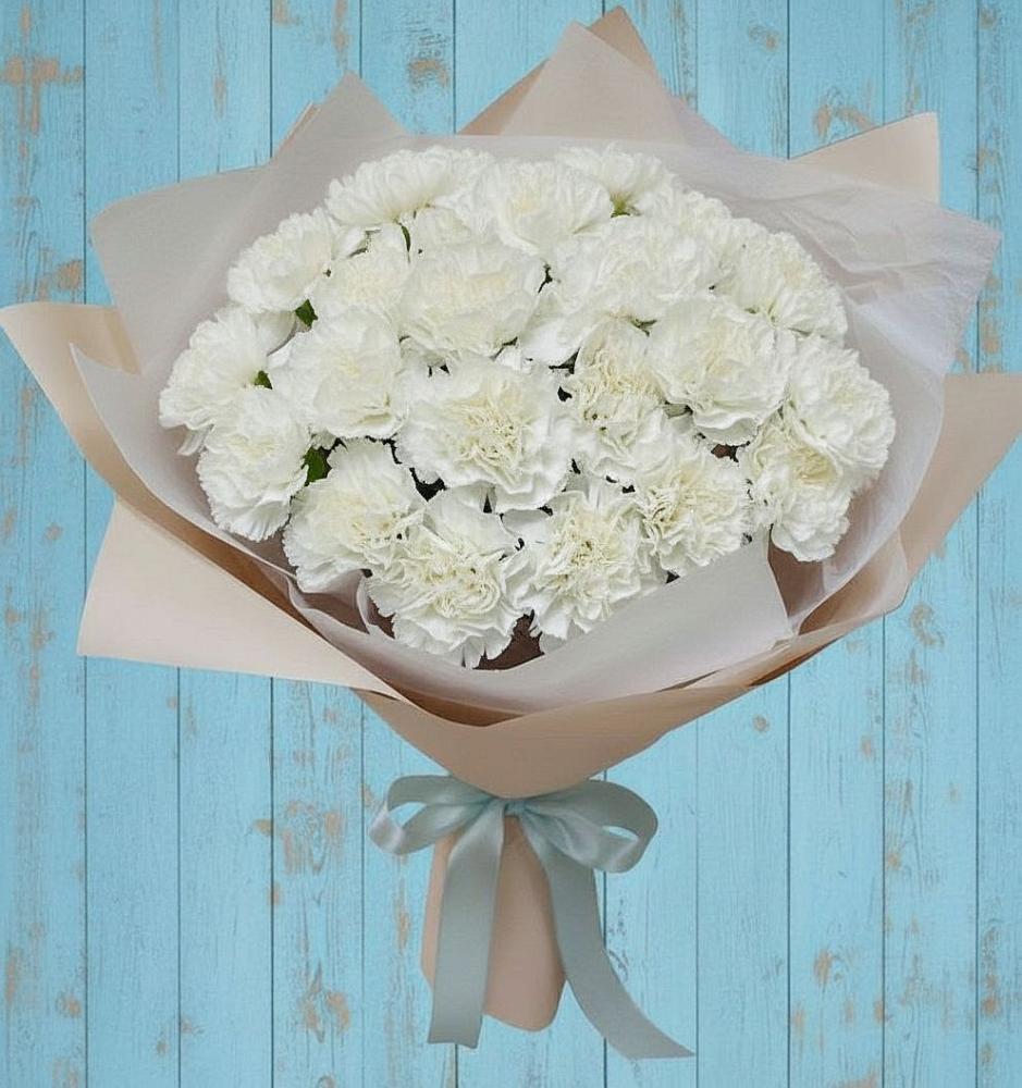 Букет цветов из: Гвоздики в Новолуговом