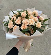 Букет Кремовые розы Латте #REPLACE_PRED# Новолуговом