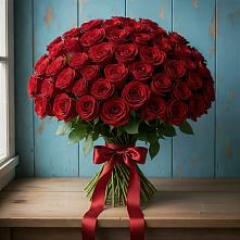 Букет Красные розы Блэк Меджик в Новолуговом