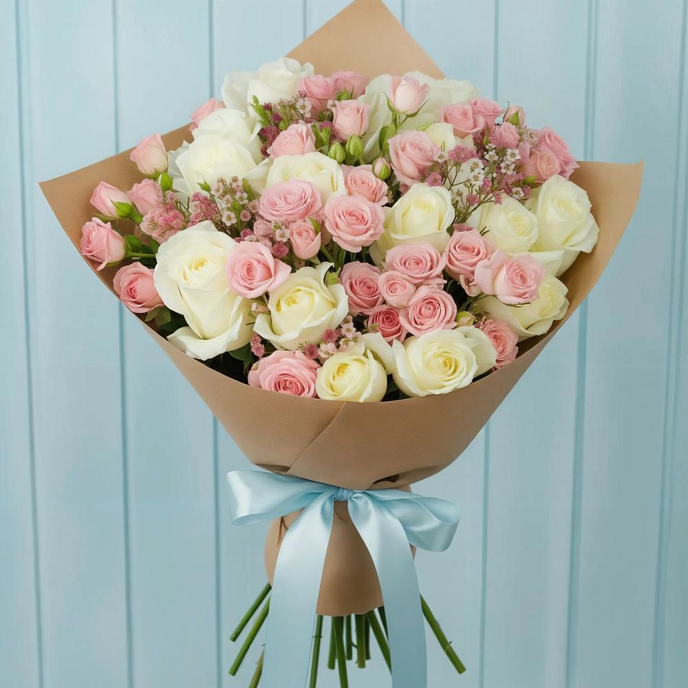 Букет цветов из: Розы в Новолуговом