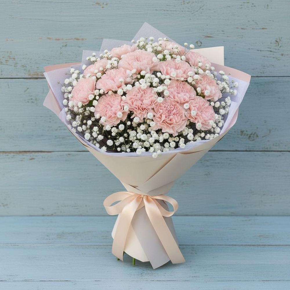 Букет цветов из: Гвоздики в Новолуговом