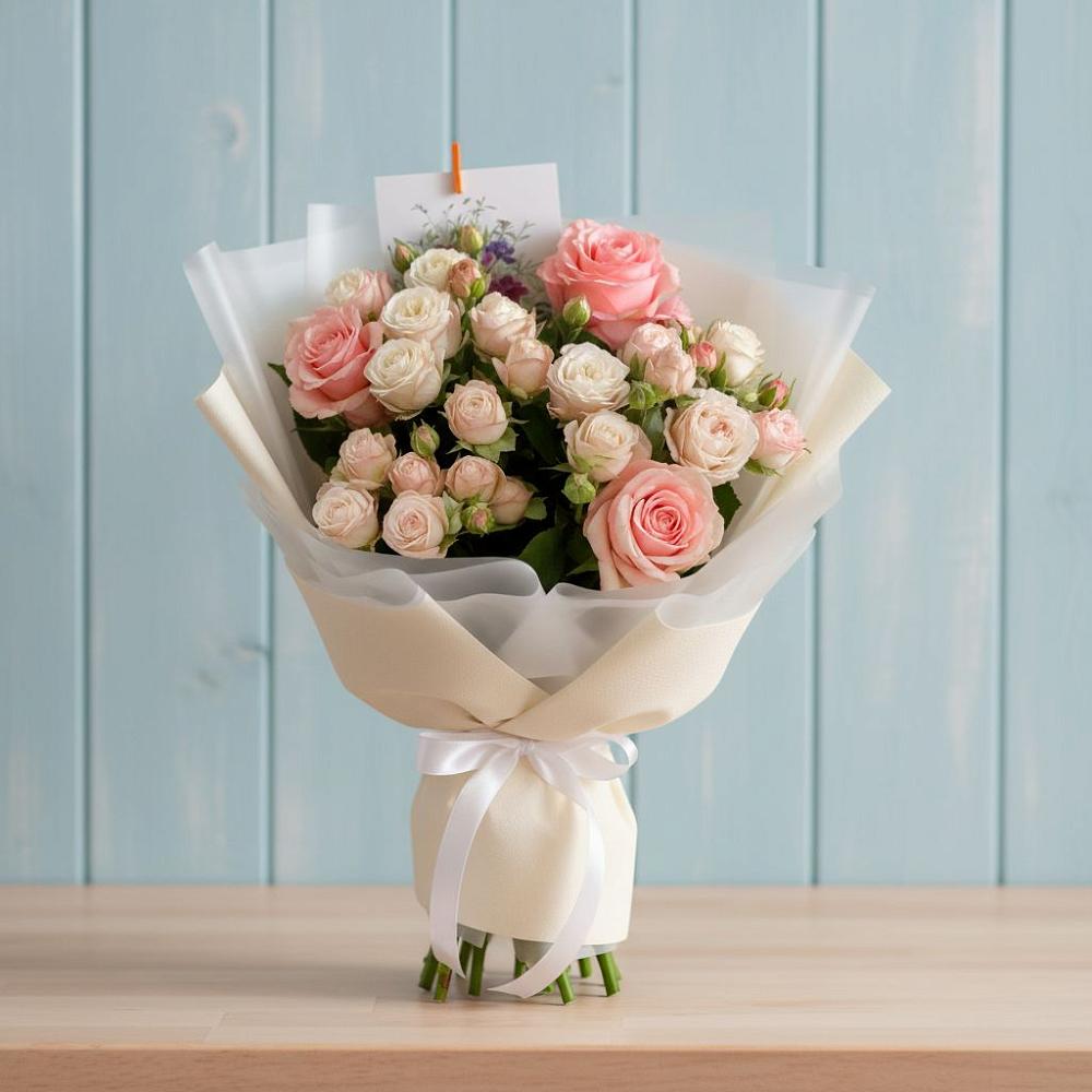 Букет цветов из: Розы в Новолуговом