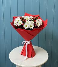 Букет цветов из:  Хризантемы #REPLACE_PRED# Новолуговом