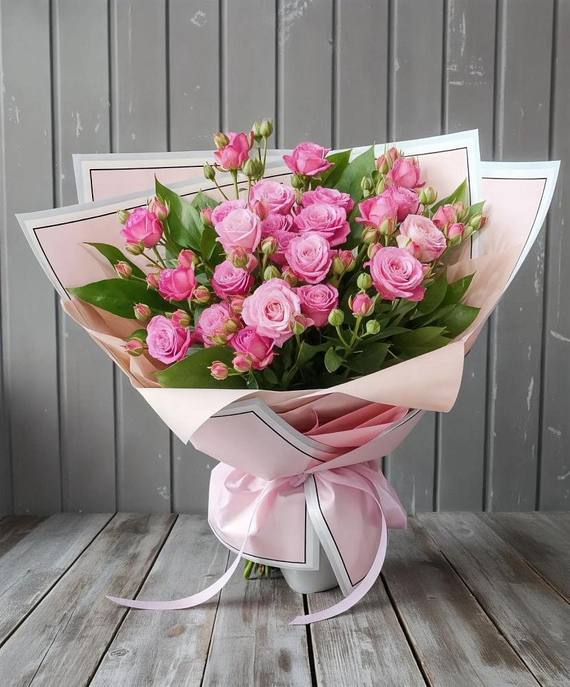 Букет Розовый кустик в Новолуговом