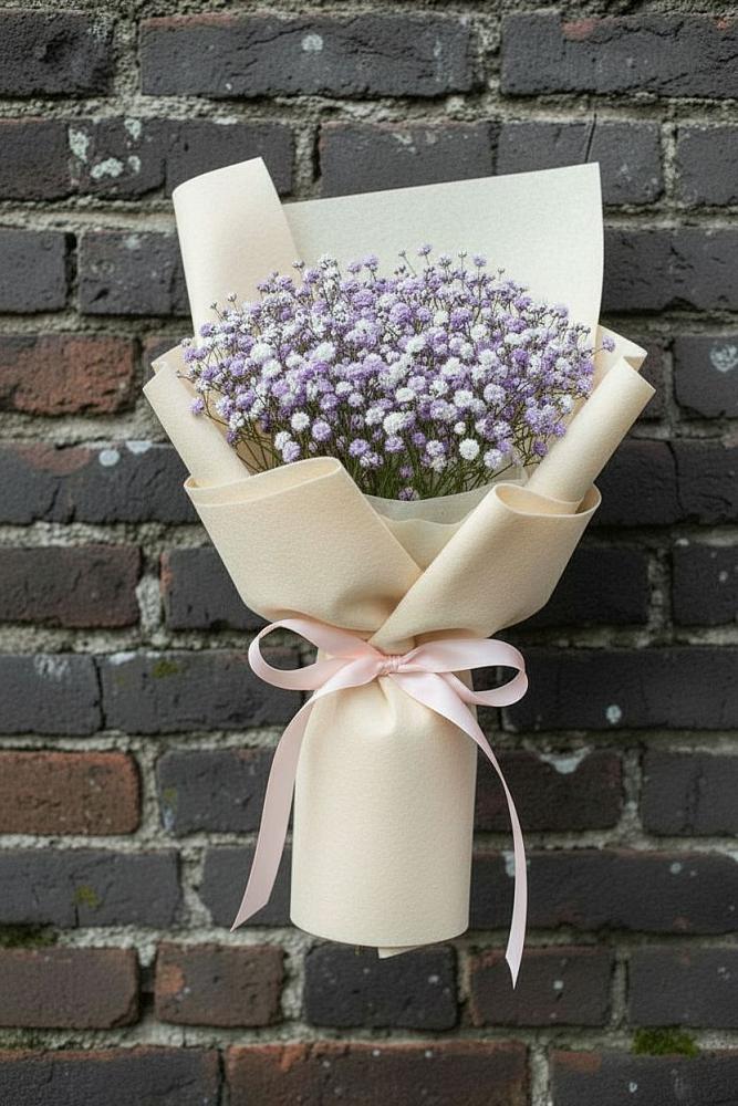 Букет цветов из: Гипсофила в Новолуговом