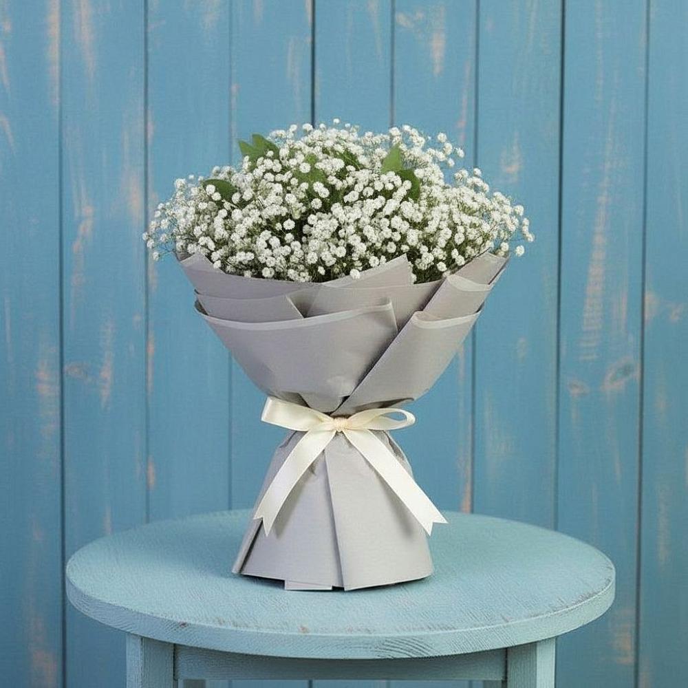 Букет цветов из: Гипсофила в Новолуговом