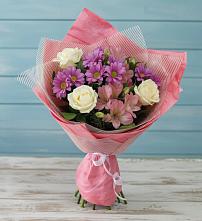 Букет цветов из:  Герберы #REPLACE_PRED# Новолуговом