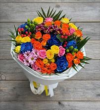 Букет цветов из:  Розы и Хризантемы в Новолуговом