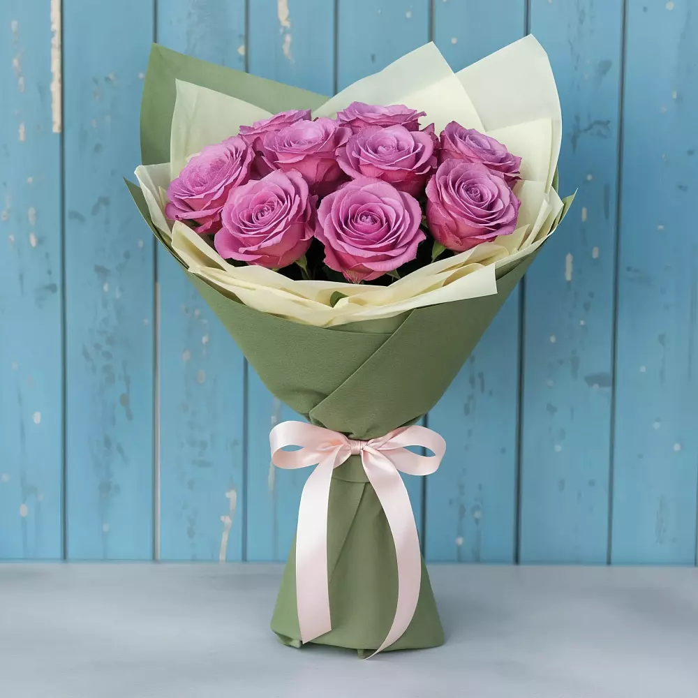 Букет Розы Фёрст Леди в Новолуговом